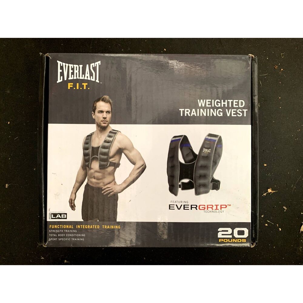 NEW Everlast Weighted Training Vest 20 lbs